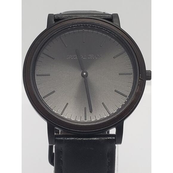 Original Grain Men's Steel Wood Watch Minimal 40mm - Picture 1 of 10
